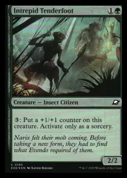 Intrepid Tenderfoot Foil Edge of Eternities MTG NM - Image 1