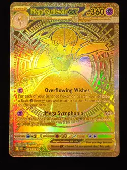 Pokemon TCG Mega Gardevoir EX 187/132 Mega Hyper Rare Gold Mega Evolutions - Image 1