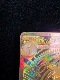 Pokemon TCG Mega Gardevoir EX 187/132 Mega Hyper Rare Gold Mega Evolutions - Image 3
