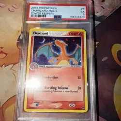 2007 Pokemon EX Power Keepers Holo #6 Charizard PSA 5 - Image 1
