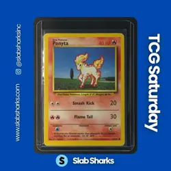 1999 POKEMON BASE SET UNLIMITED #60/102 PONYTA - Image 1