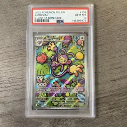 Ambipom Illustration Rare PSA 10 - Phantasmal Flames EN 2025 Pokemon #107 - Image 1