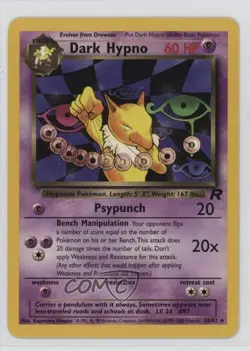 Dark Hypno Pokemon Team Rocket #26 2000 - Image 1