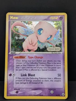 Mew 10/92 Legend Maker Reverse Holo Ultra Rare Pokemon TCG Nintendo vintage LP - Image 3