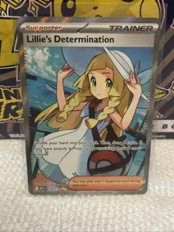 Lillie's Determination 169/132 Me01: Mega Evolution Holo NM Foil Pokemon TCG - Image 1