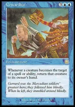 Cowardice - Light Play MTG Mercadian Masques - Image 1
