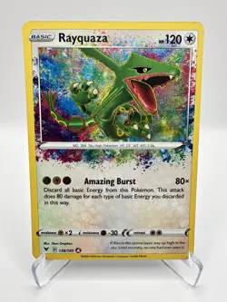 Rayquaza 138/185 Swsh04: Vivid Voltage Holo Pokemon Near Mint - Image 1