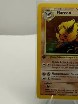 Pokemon Flareon 3/64 1st Edition Jungle Holo Rare WOTC NM LP Clean - Image 3