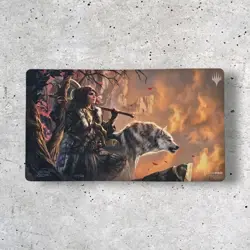 MTG Ultra PRO Playmat Signed Magali Villeneuve 149/200 Double-Sided 2024 Wolves - Image 1