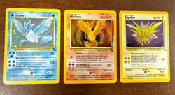 Pokemon TCG Legendary Birds Fossil Set Articuno Zapdos Moltres Holo Rare - Image 1