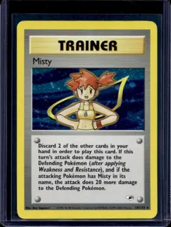 2000 Pokemon Gym Heroes Misty Holo #18/132 - Image 1
