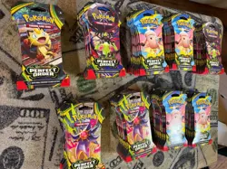 Pokemon TCG Perfect Order LOT of 90x Sleeved Booster Packs Sealed New - Image 3