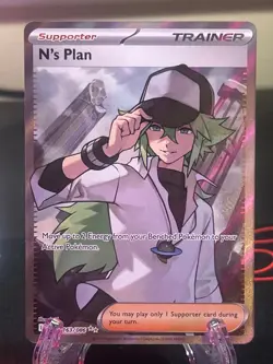 N'S PLAN 163/086 ULTRA RARE BLACK BOLT POKEMON NM/M - Image 1
