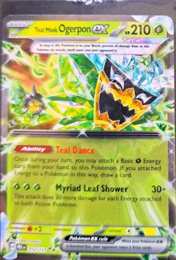Teal Mask Ogerpon ex 012/131 Double Rare Prismatic Evolutions Pokemon Near Mint - Image 1