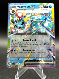 Vaporeon ex 023/131 Sv: Prismatic Evolutions Holo Pokemon TCG - Image 1