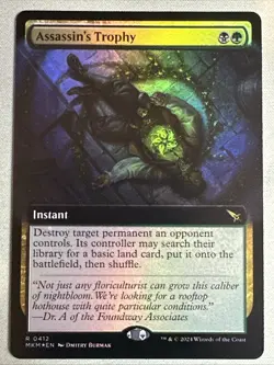 MTG / Assassin's Trophy / MKM / #412 / FOIL (Extended Art) / Rare / NM - Image 1
