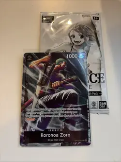 One Piece TCG OP15-EB04 Zoro Full Art English Mint Condition - Image 1