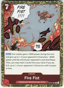 Fire Fist Foil OP15-020 Adventure on Kami's Island One Piece - Image 1