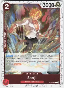 Sanji Foil ST21-003 PRB-02 The Best One Piece - Image 1