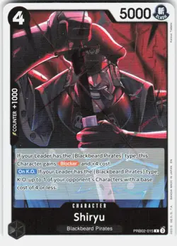 Shiryu Foil PRB02-015 PRB-02 The Best One Piece - Image 1