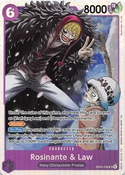 Rosinante & Law Foil EB04-038 The Azure Sea's Seven One Piece - Image 1