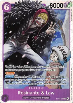 Rosinante & Law Foil EB04-038 The Azure Sea's Seven One Piece - Image 1