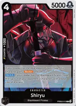 Shiryu Foil PRB02-015 PRB-02 The Best One Piece - Image 1