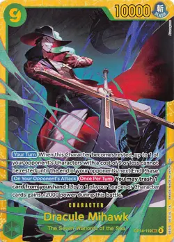 Dracule Mihawk Foil OP14-119 The Azure Sea's Seven One Piece - Image 1