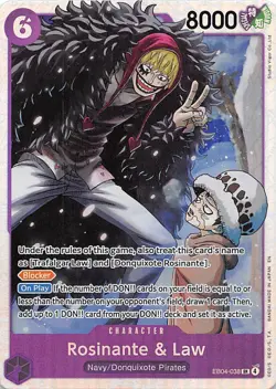 Rosinante & Law Foil EB04-038 The Azure Sea's Seven One Piece - Image 1