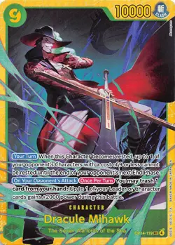 Dracule Mihawk Foil OP14-119 The Azure Sea's Seven One Piece - Image 1