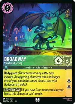 Broadway Sturdy and Strong 190/204 Whispers in the Well Disney Lorcana Cold Foil - Image 1