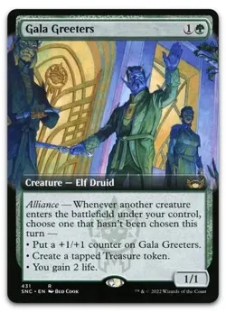 MTG Gala Greeters Rare 431 Extended Art NM - Streets of New Capenna - Image 1