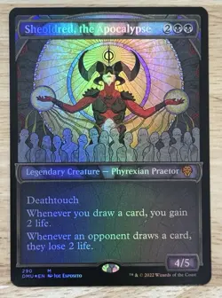 MTG Sheoldred, the Apocalypse Showcase Dominaria United FOIL Magic The Gathering - Image 1