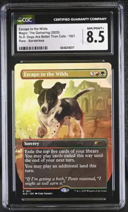 ESCAPE TO THE WILDS Secret Lair NonFoil Rare CGC 8.5 MTG [Nostalgium] - Image 1