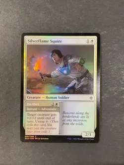 Silverflame Squire - Foil - Throne of Eldraine - Magic the Gathering - MTG - Image 1