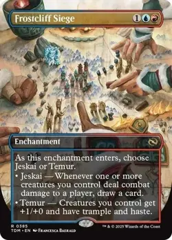 MTG - Frostcliff Siege Rare 0385 Borderless NM - Tarkir: Dragonstorm - Image 1