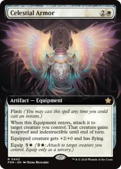 Celestial Armor (Extended Art) - Near Mint MTG Foundations - Image 1