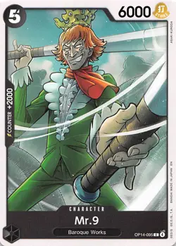 Mr.9 OP14-095 The Azure Sea's Seven One Piece - Image 1