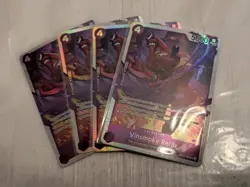 One Piece TCG Vinsmoke Reiju OP12-063 SR Legacy of the Master 4X PLAYSET - Image 1