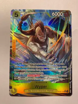 Wyper (Alternate Art) One Piece OP15-114 Adventure on Kami's Island Foil NM - Image 1