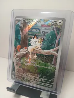 Meowth 106/094 Illustration Rare Pokemon Card TCG 2025 Phantasmal Flames NM+ - Image 3