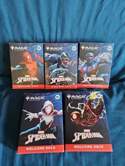 SDCC 2025 Magic The Gathering MTG Spider-Man Welcome Deck Complete Set Unopened - Image 1