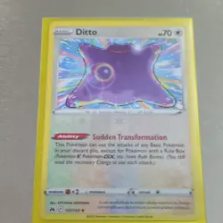 Pokemon Ditto Rare Holo Crown Zenith 107/159 Basic 70HP English Card - Image 1