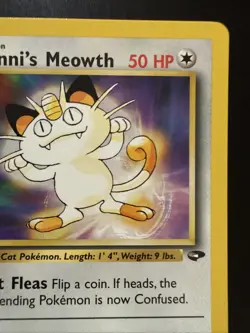 Pokemon TCG Giovanni's Meowth Gym Challenge 1st Edition Common Card 74/132 - Image 3