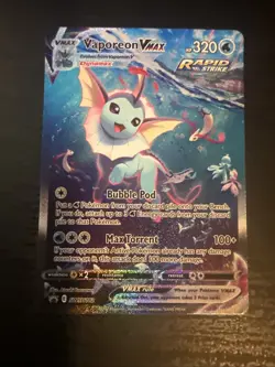 Vaporeon VMAX SWSH182 SWSH: Sword & Shield Promo Cards Holo NM - Image 1