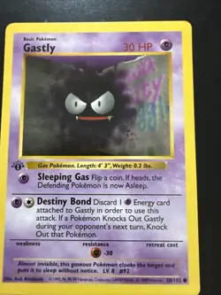 Pokemon TCG Gastly 1st Edition Shadowless Card Base Set 50/102 - Image 1