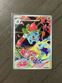 Ivysaur 134/132 Illustration Rare Megas Evolutions Pokemon Card - Image 1