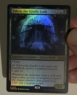 Talion, the Kindly Lord NM Foil Unplayed Wilds of Eldraine Very Flat - Image 2