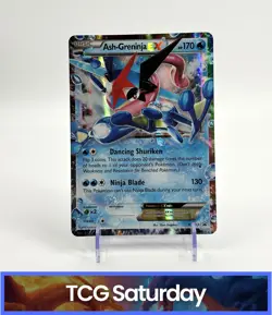 2016 POKEMON XY PROMO #XY33 ASH-GRENINJA EX JUMBO CARD - Image 1