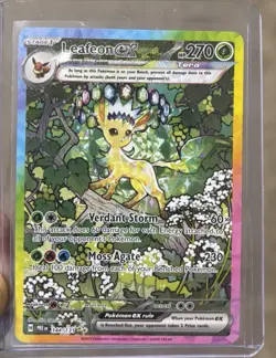 Leafeon ex 144/131 SIR Special Illustration Rare Tera Full Art Pokemon Card - Image 1